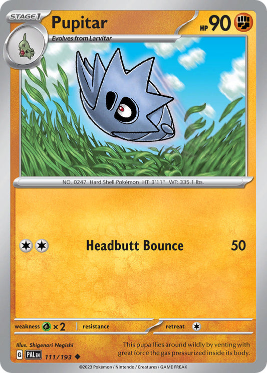 Pokemon TCG Paldea Evolved Single: Pupitar  Reverse Holo (111/193)