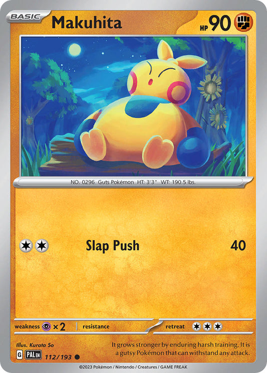Pokemon TCG Paldea Evolved Single: Makuhita  Non-Holo (112/193)