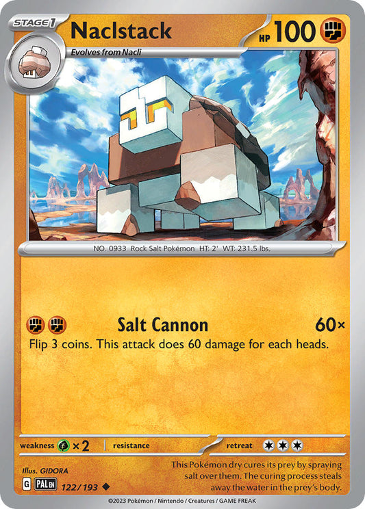 Pokemon TCG Paldea Evolved Single: Naclstack  Non-Holo (122/193)