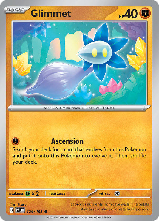 Pokemon TCG Paldea Evolved Single: Glimmet  Reverse Holo (124/193)