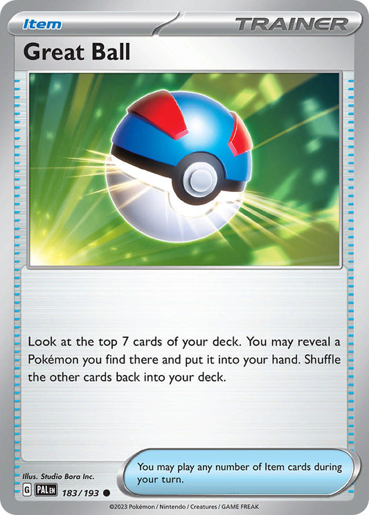Pokemon TCG Paldea Evolved Single: Great Ball Non-Holo (183/193)