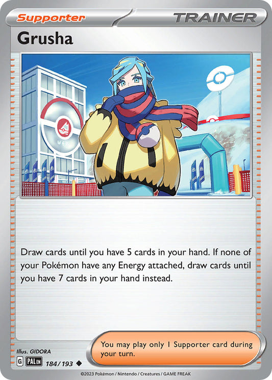 Pokemon TCG Paldea Evolved Single: Grusha Reverse Holo (184/193)