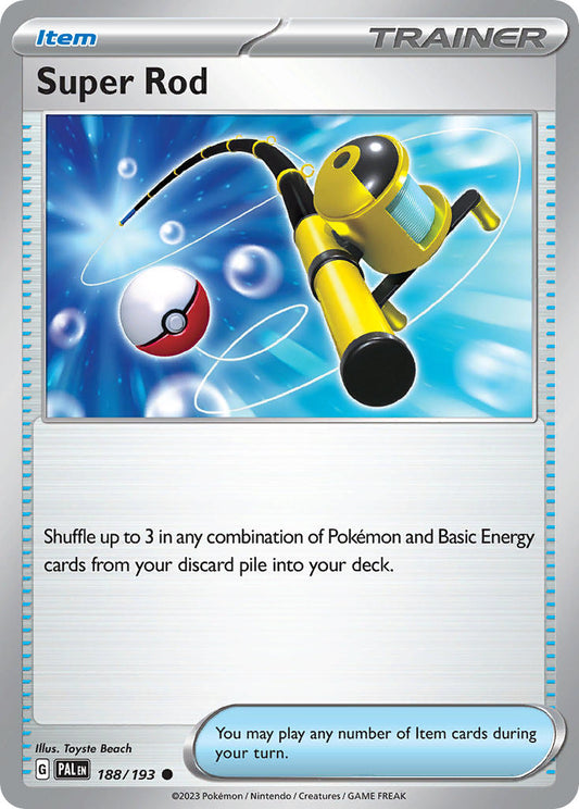 Pokemon TCG Paldea Evolved Single: Super Rod Reverse Holo (188/193)