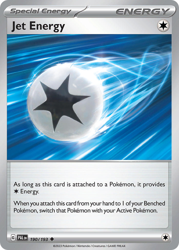 Pokemon TCG Paldea Evolved Single: Jet Energy Reverse Holo (190/193)
