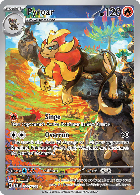 Pokemon TCG Paldea Evolved Single: Pyroar  Holo (200/193)