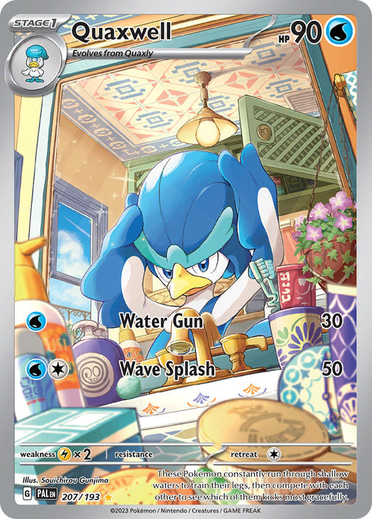 Pokemon TCG Paldea Evolved Single: Quaxwell  Holo (207/193)