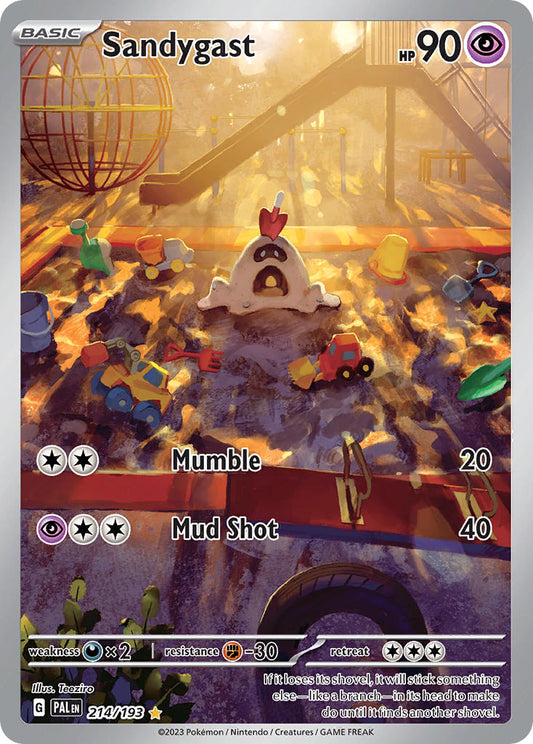 Pokemon TCG Paldea Evolved Single: Sandygast  Holo (214/193)