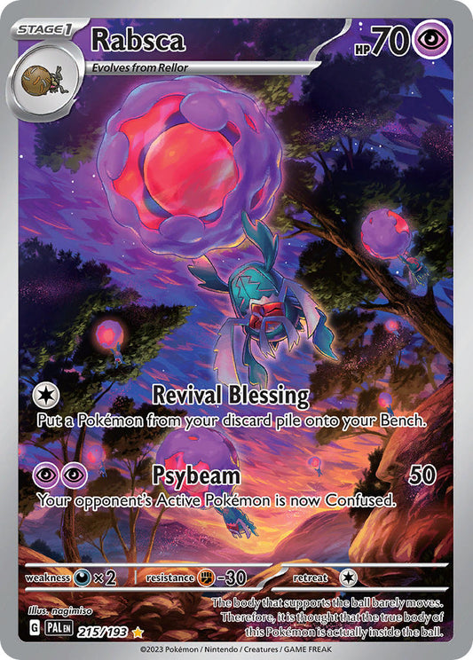 Pokemon TCG Paldea Evolved Single: Rabsca  Holo (215/193)