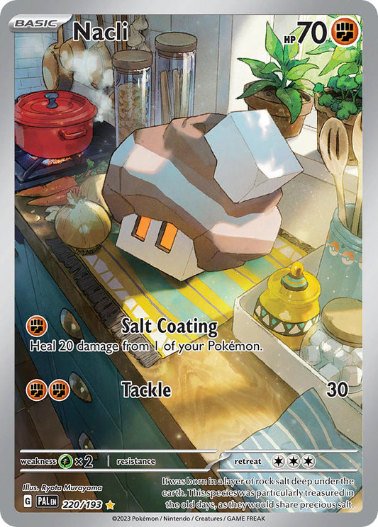 Pokemon TCG Paldea Evolved Single: Nacli  Holo (220/193)