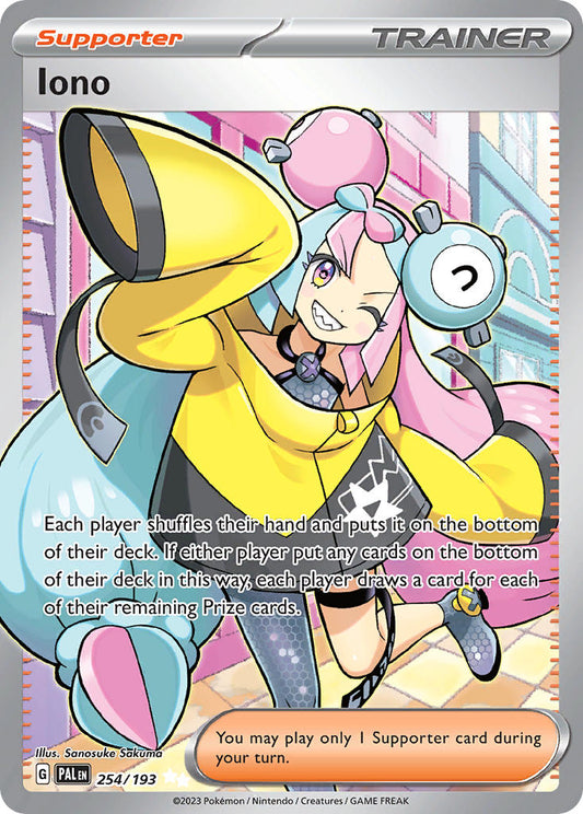 Pokemon TCG Paldea Evolved Single: Iono Holo (254/193)