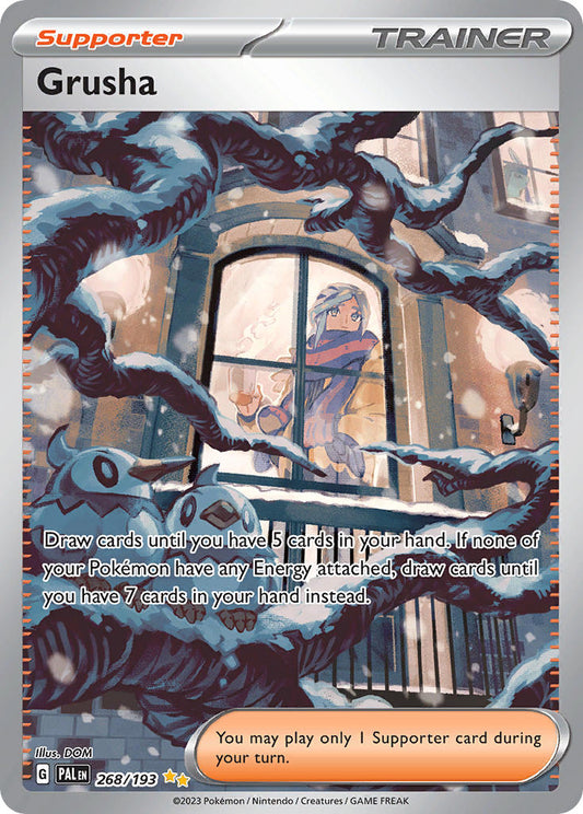 Pokemon TCG Paldea Evolved Single: Grusha Holo (268/193)
