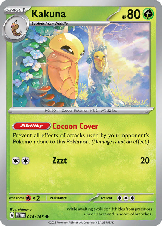 (014/165) Pokemon TCG 151 Single: Kakuna   Common