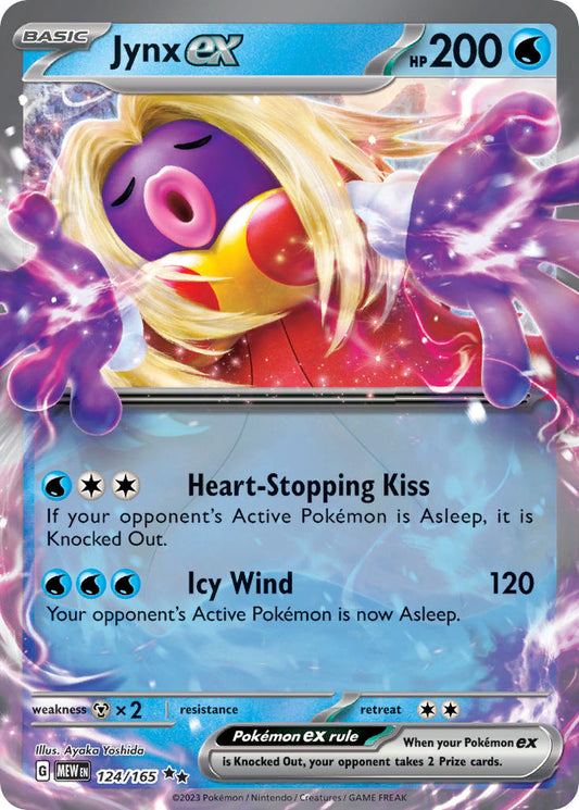 (124/165) Pokemon TCG 151 Single: Jynx ex   Double Rare