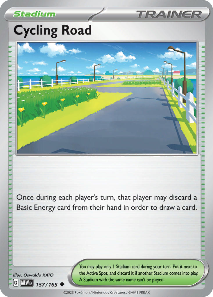(157/165) Pokemon TCG 151 Single: Cycling Road Reverse Holo Uncommon