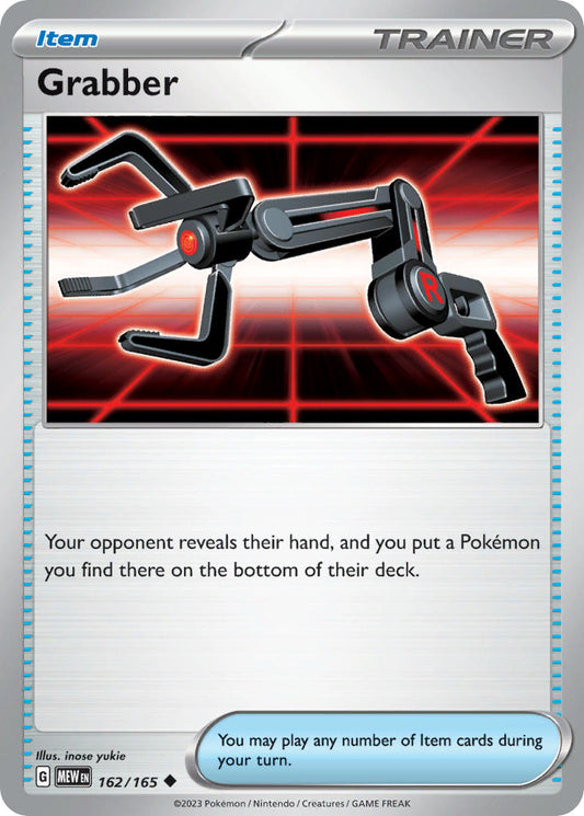 (162/165) Pokemon TCG 151 Single: Grabber  Uncommon