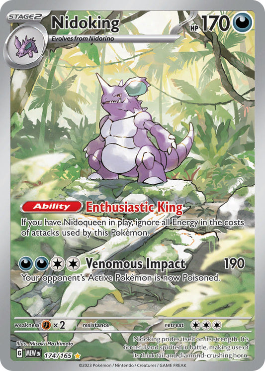(174/165) Pokemon TCG 151 Single: Nidoking   Illustration Rare