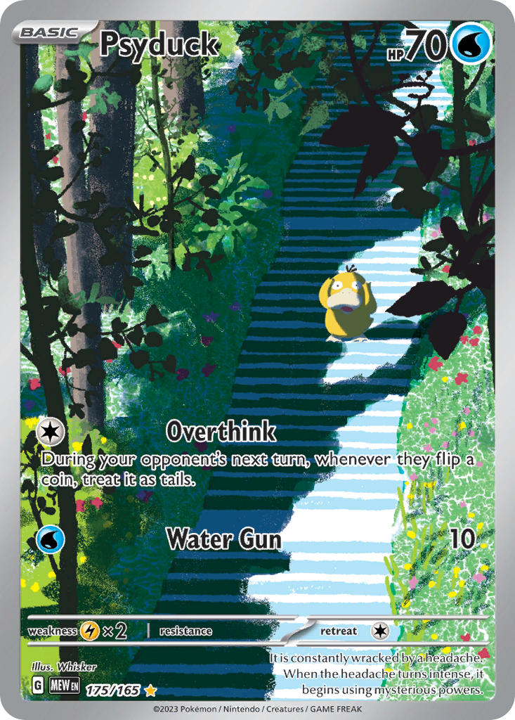 (175/165) Pokemon TCG 151 Single: Psyduck   Illustration Rare