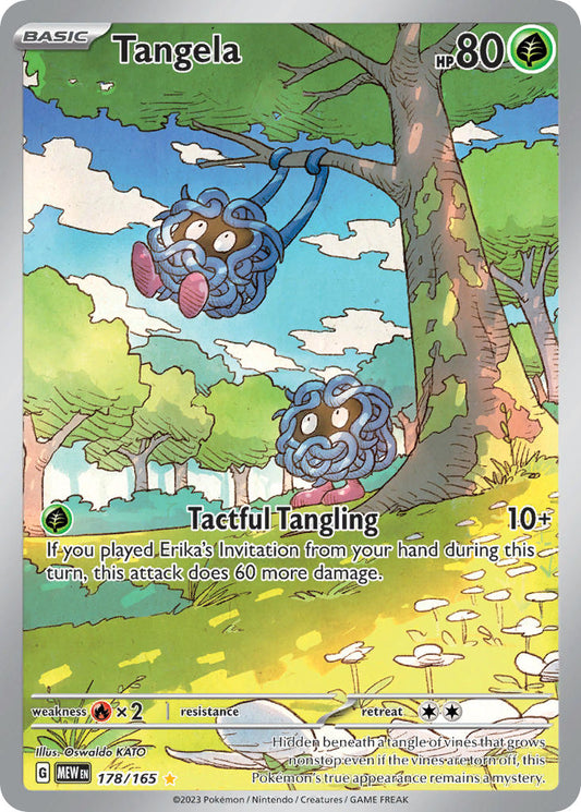 (178/165) Pokemon TCG 151 Single: Tangela   Illustration Rare