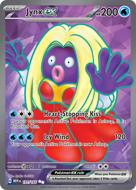 (191/165) Pokemon TCG 151 Single: Jynx ex   Ultra Rare