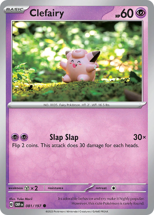 (081/197) Pokemon TCG Obsidian Flames Single: Clefairy   Common