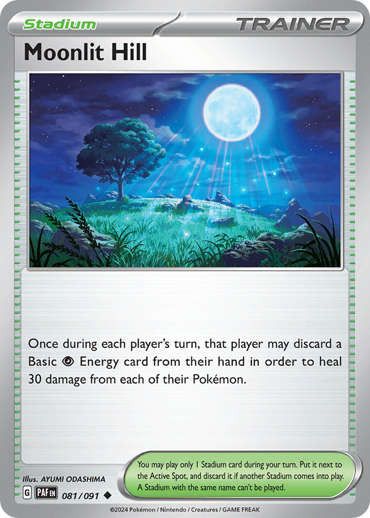 (081/091) Pokemon TCG Paldean Fates Single: Moonlit Hill  Uncommon