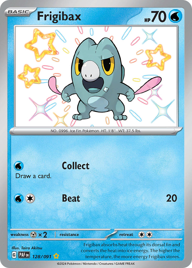 (128/091) Pokemon TCG Paldean Fates Single: Frigibax   Shiny Rare