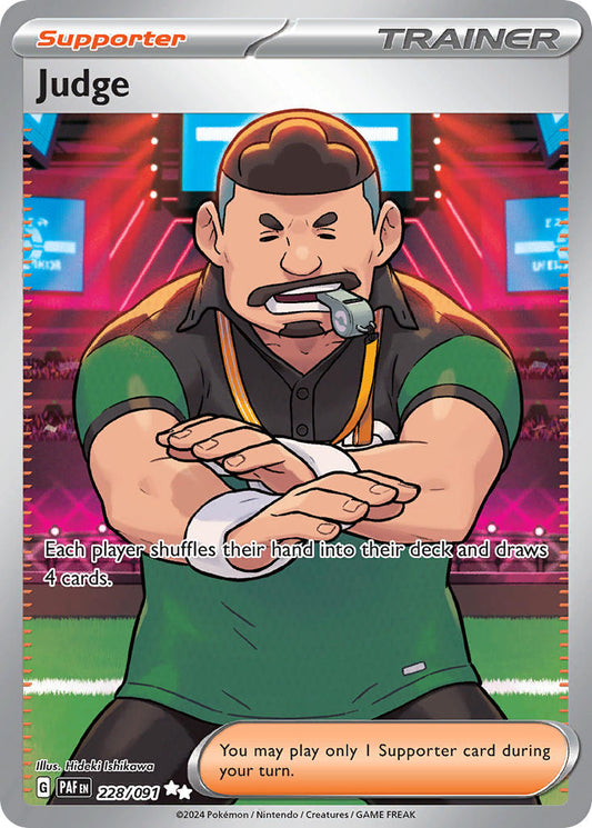 (228/091) Pokemon TCG Paldean Fates Single: Judge  Ultra Rare