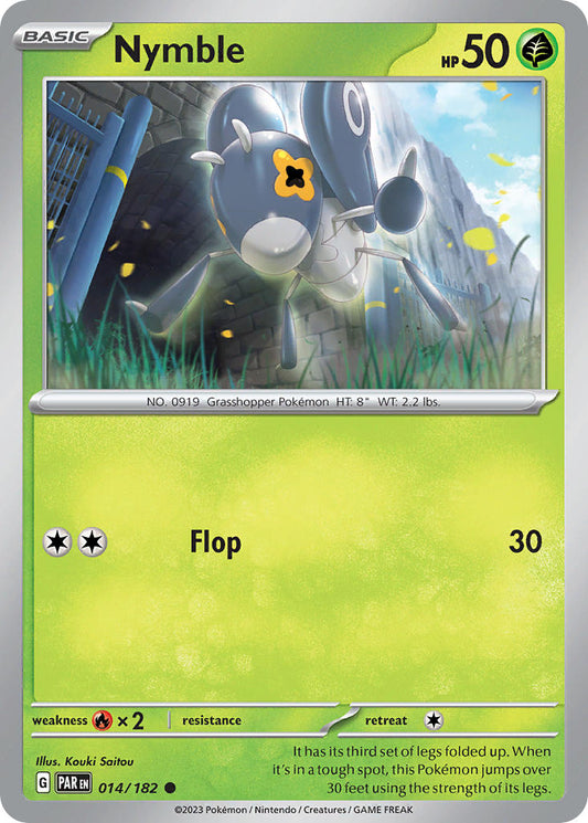 (014/182) Pokemon TCG Paradox Rift Single: Nymble   Common