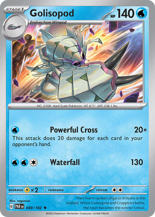(049/182) Pokemon TCG Paradox Rift Single: Golisopod   Rare