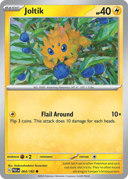 (064/182) Pokemon TCG Paradox Rift Single: Joltik   Common