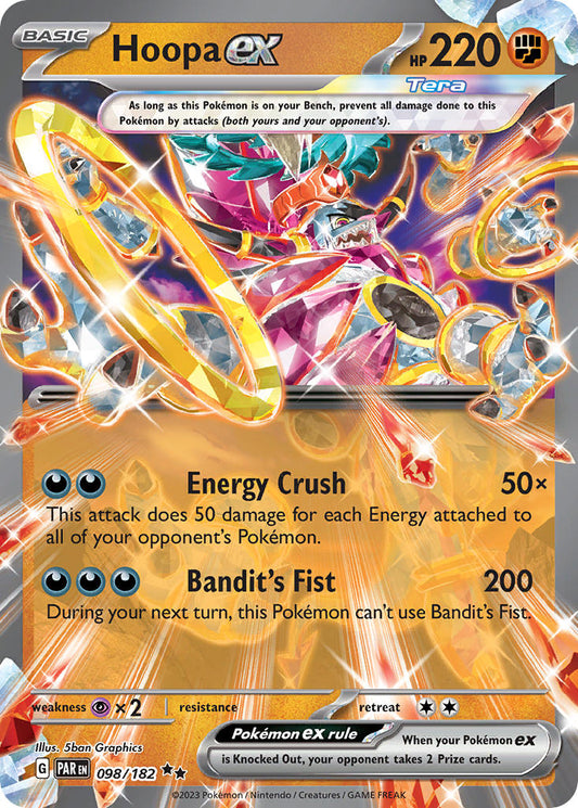 (098/182) Pokemon TCG Paradox Rift Single: Hoopa ex   Double Rare