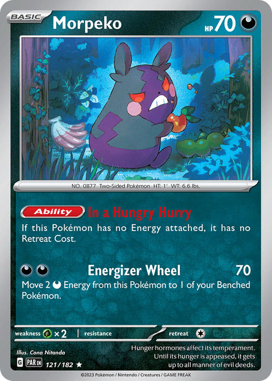 (121/182) Pokemon TCG Paradox Rift Single: Morpeko   Rare