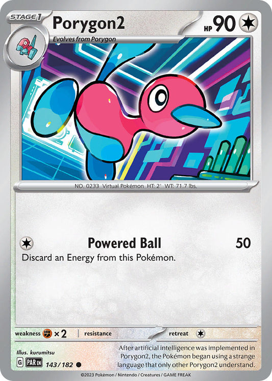 (143/182) Pokemon TCG Paradox Rift Single: Porygon2   Common