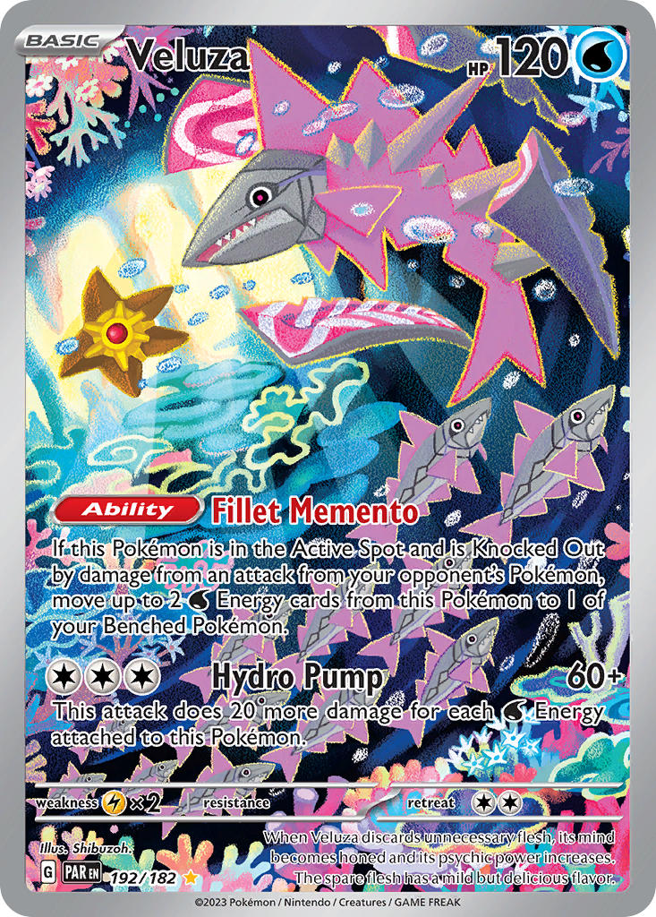 (192/182) Pokemon TCG Paradox Rift Single: Veluza   Illustration Rare