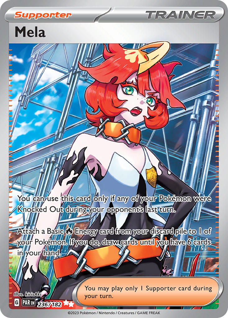 (236/182) Pokemon TCG Paradox Rift Single: Mela  Ultra Rare