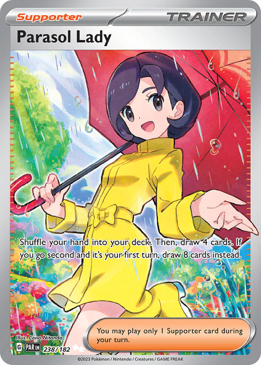 (238/182) Pokemon TCG Paradox Rift Single: Parasol Lady  Ultra Rare