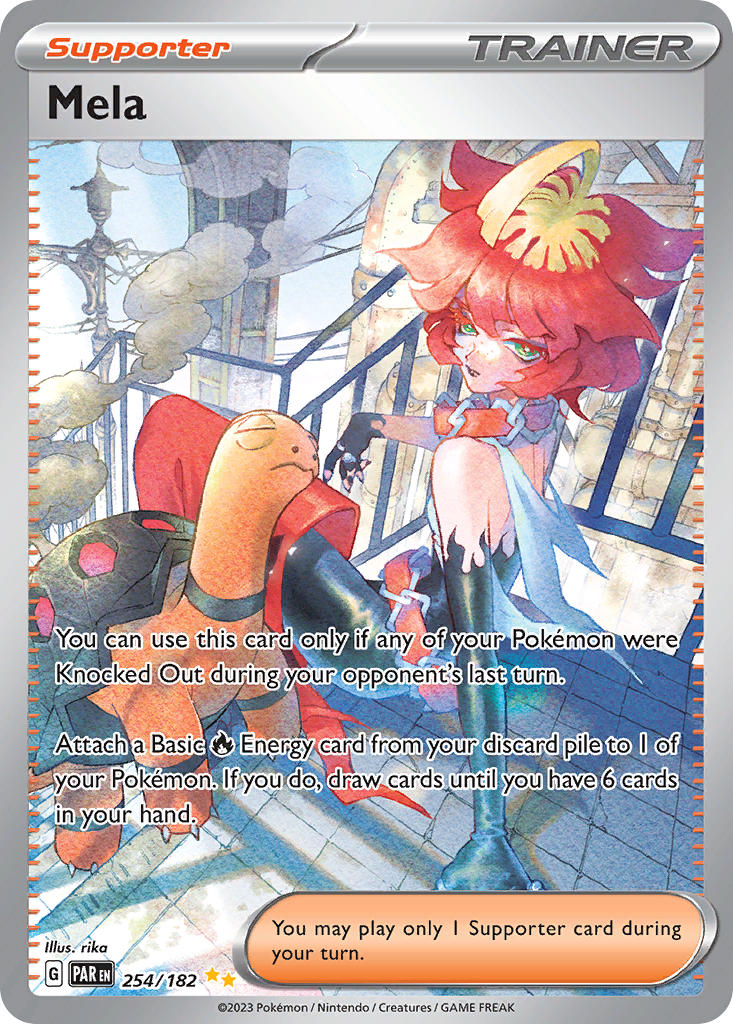(254/182) Pokemon TCG Paradox Rift Single: Mela  Special Illustration Rare