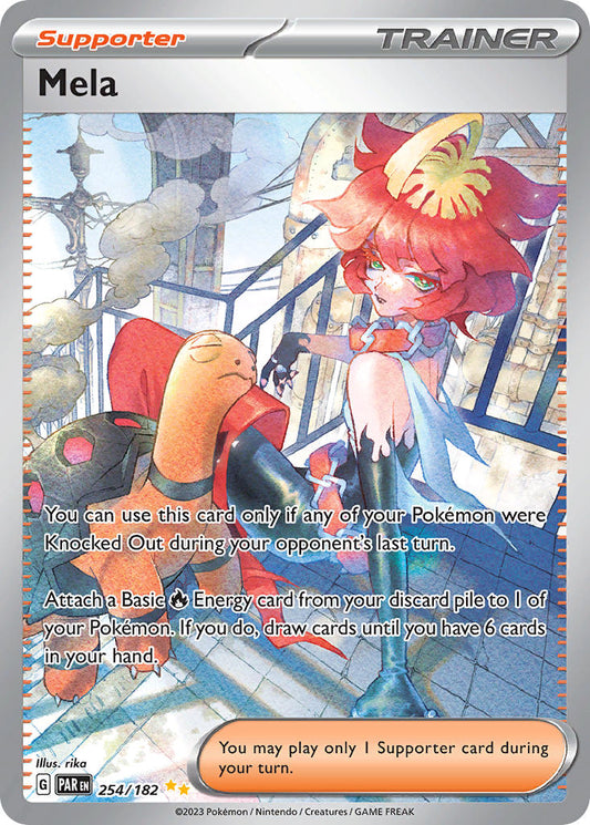 (254/182) Pokemon TCG Paradox Rift Single: Mela  Special Illustration Rare