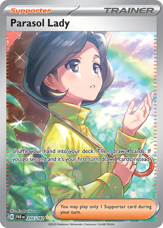 (255/182) Pokemon TCG Paradox Rift Single: Parasol Lady  Special Illustration Rare