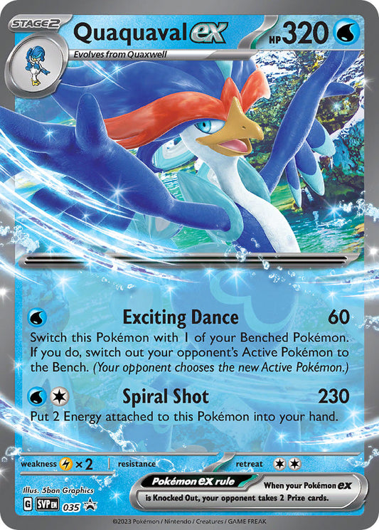 (035/ ) Pokemon TCG SV Black Star Promos Single: Quaquaval ex   Promo